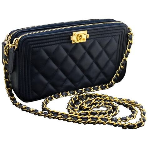 chanel wallet on a chain boy bag|chanel boy zip around wallet.